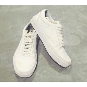 Vans Old School White Leather